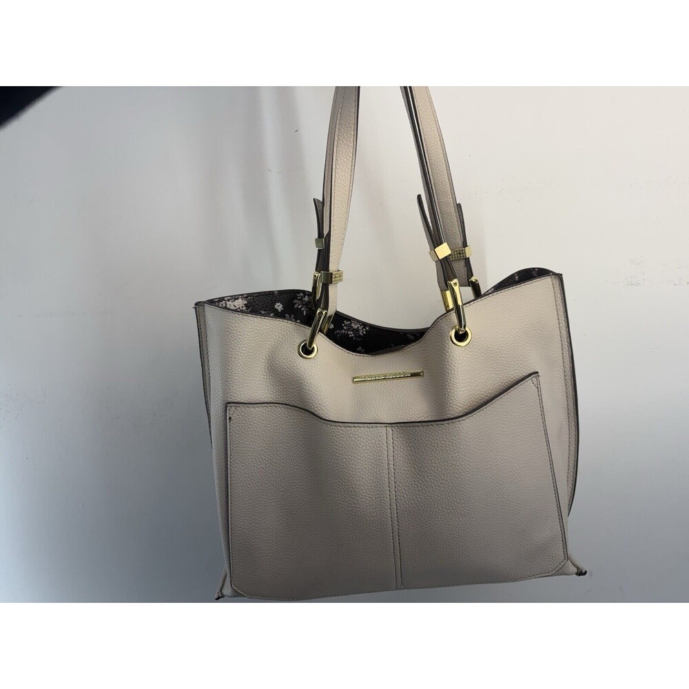 Steve Madden Bdonna Double Pocket Tote Bag Purse + Floral Inner Bag READ - Picture 7 of 13